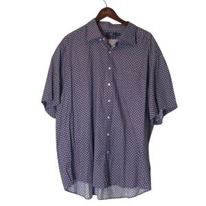 Vineyard Vines Men's Slim Fit Murray American Whale Patterned Shirt Size XXL